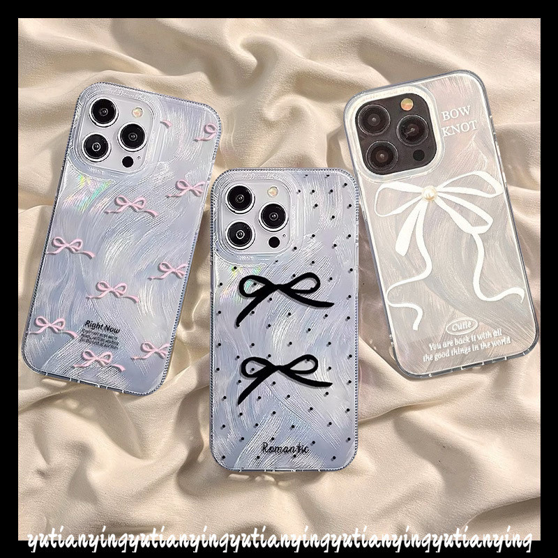 เคสโทรศัพท์มือถือ ลายฉลากภาษาอังกฤษ ประดับโบว์ เรียบง่าย สําหรับ Redmi 12C 10A 13C 9A 10 9T 9C 12 A1 A2 10C 9 Note 10 13 11 11s 8 12 9 10s 13 Pro Max Mi 12 11 Lite Poco X6 M3 X5 C65 เลเซอร์การ์ด ปกอ่อน