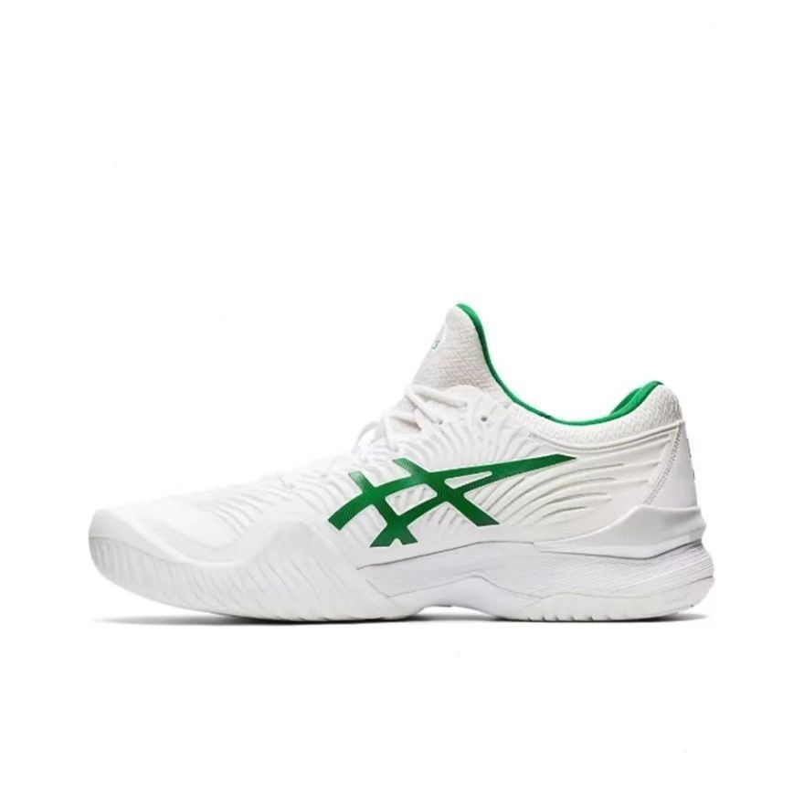 Asics TT รองเท้ากีฬา รองเท้าวิ่ง รองเท้าวอลเลย์บอล FF 2 ระบายอากาศ สีขาว สีเขียว สําหรับผู้ชาย ผู้หญิง
