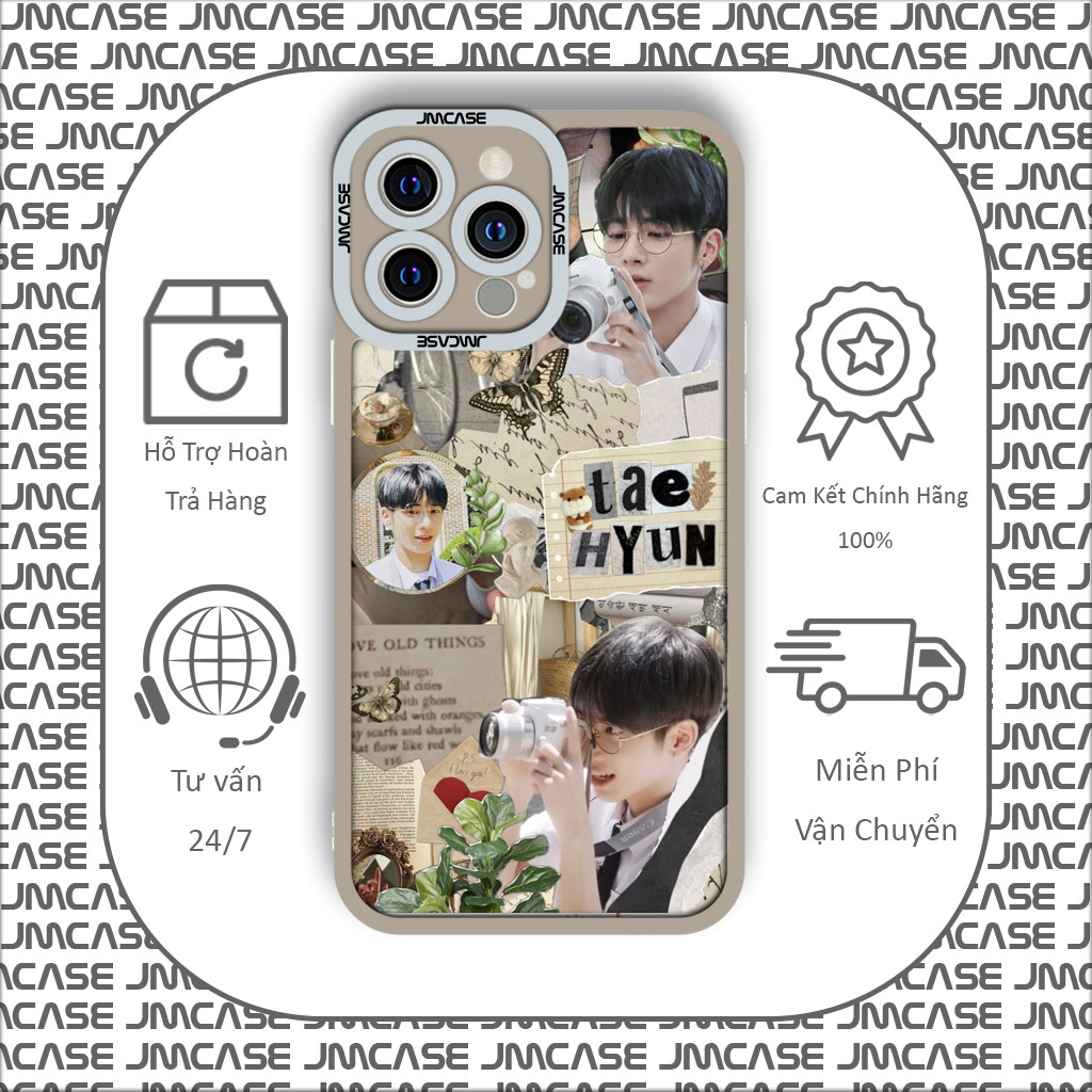 เคส iPhone Square Edge Samsung Xiaomi Oppo Taehun TxT Collage ความงาม Idol Kpop เกาหลี