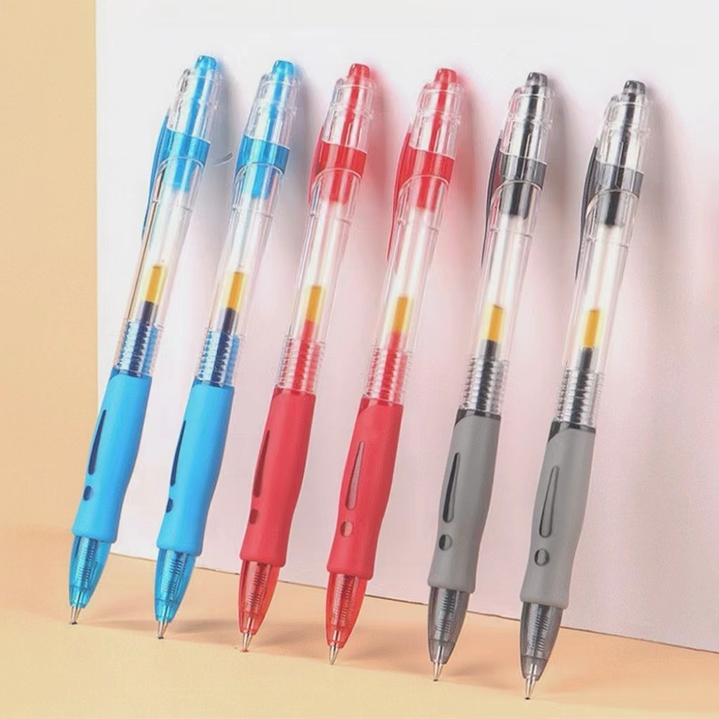 ปากกาเจล ปลาย 0.5 มม. 2 ชิ้น และไส้เติม 10 ชิ้น สําหรับนักเรียน สํานักงาน