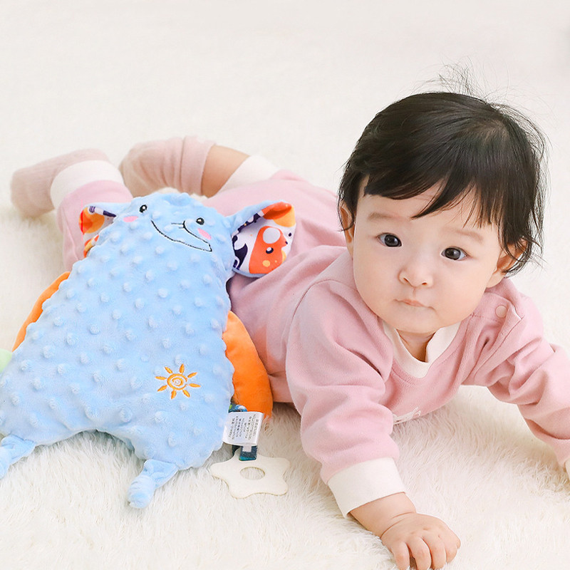 Berma Baby ตุ๊กตาเด็กอ่อนเด็กอ่อน ของเล่นเด็กทารก ญหมอนนอนเ ด้วยยางกัด 30ซม กระต่ายเน่านิ่มนุ่ม