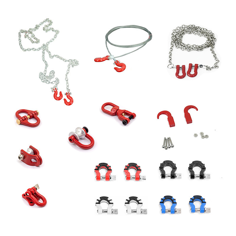 ตะขอโซ่โลหะ อุปกรณ์เสริม สําหรับรถพ่วงบังคับ 1:10 Model Crawler TRX6 Axial SCX10 90046 AXI03007 Redcat MST