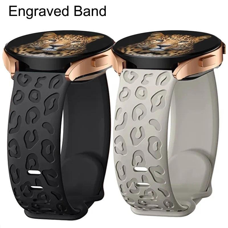สายนาฬิกาข้อมือซิลิโคน ลายดอกไม้น่ารัก 20 มม. 22 มม. สําหรับ Samsung Galaxy Watch 6 5 4 40 มม. 44 มม. Gear S3 5 Pro 45 มม. Active 2