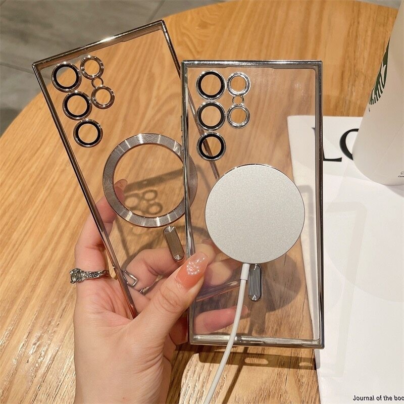 เคสโทรศัพท์มือถือแบบนิ่ม เคสซัมซุงใส กันกระแทก สําหรับ Samsung Galaxy Note 20 Ultra 10 S20 S22 S23 S24 Plus Ultra S21FE