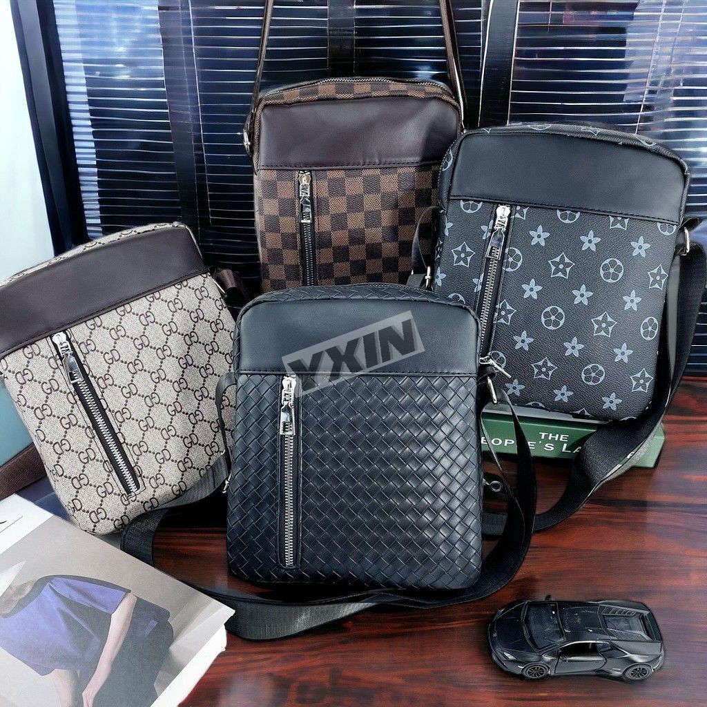 กระเป๋าสะพายข้างผู้ชาย 5001#-5004# คุณภาพดี Fashion ทรงสวย (7.5 นิ้ว)