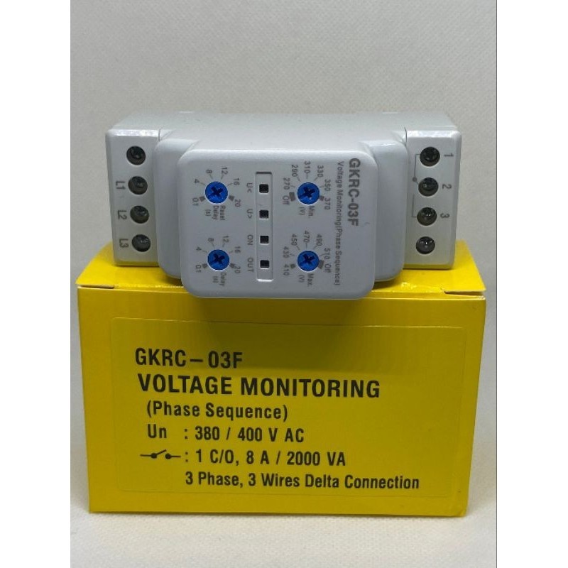 GKRC-03F อุปกรณ์ป้องกันแรงดันไฟตกไฟเกิน สมรรถนะสูงเฟสเดียว