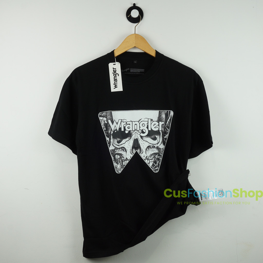 【พร้อมส่ง】ผ้าฝ้ายเนื้อนุ่ม Unisex Mens Wrangler import T-shirt USA imported mens Wrangler import T-s