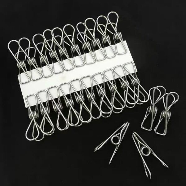 ที่หนีบถุงเท้าสแตนเลสมีสองขนาดให้เลือก 2 ขนาด