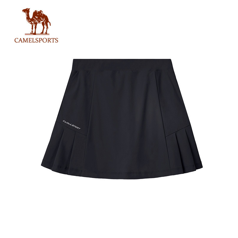 CAMEL SPORTS กระโปรงสั้น เอวสูง แห้งเร็ว ลําลอง ป้องกันแดด เหมาะกับการเล่นกีฬา โยคะ สําหรับผู้หญิง