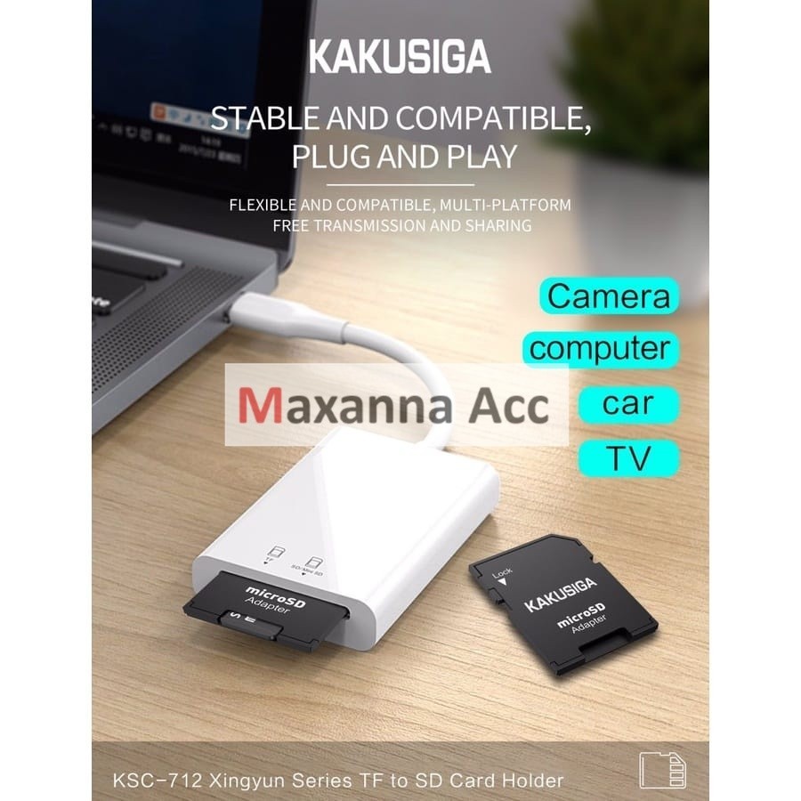 [MAXNA] KAKU KSC712 HOME MEMORY CARD ADAPTER MMC MICRO SD CARD READER ADAPTER