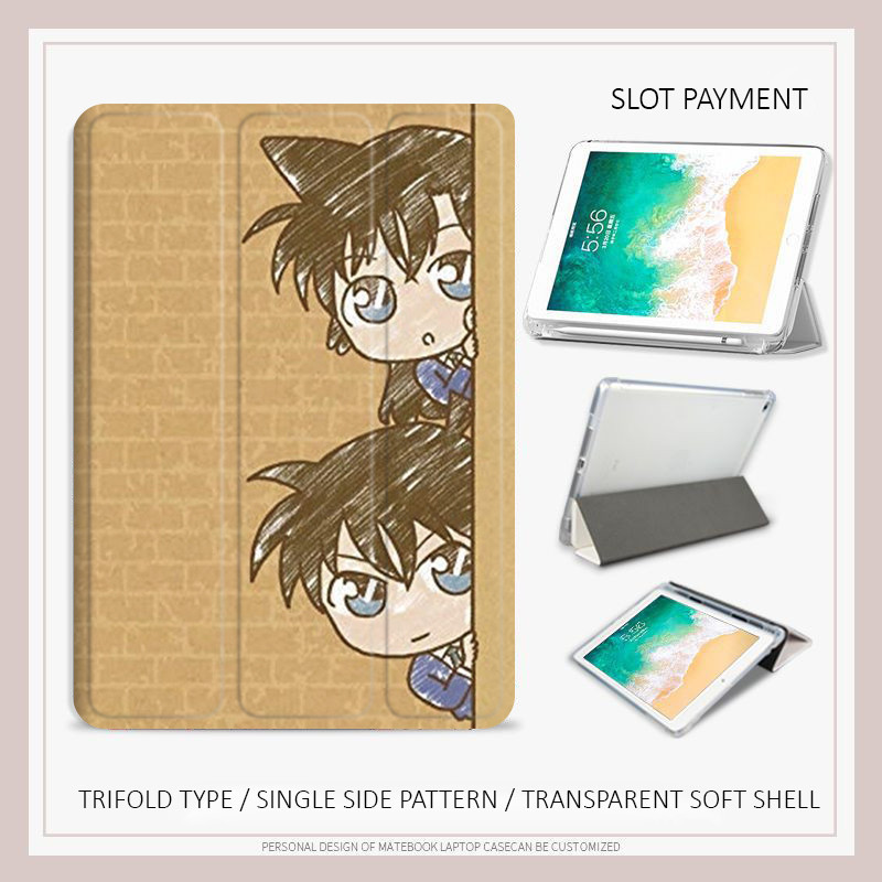 เคส ลายโคนัน พร้อมช่องใส่ปากกา สําหรับ iPad pro11 12.9 รูปที่ 4