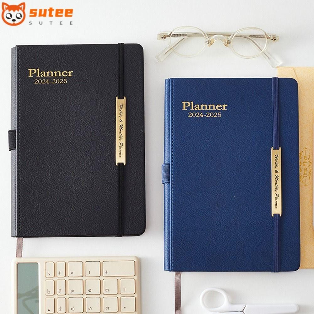 หนังสือกําหนดการ SUTEE , A5 To Do List Agenda Book, 2024 ปฏิทินแบบพกพา Book Planner Reminder Diary Planner