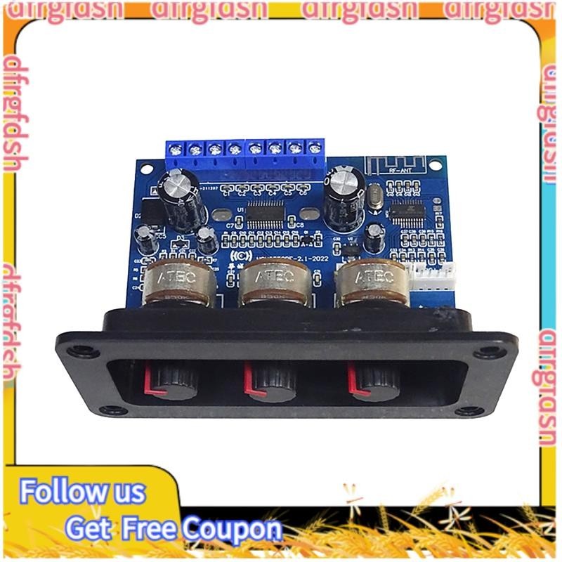 【D &F 】2.1 Channel Digital Power Amplifier Board 2X25W +50W Bluetooth 5.0 ซับวูฟเฟอร ์ Class D Audio