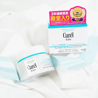 Curel Intensive Moisture Care Facial Cream 40g ครีมบำรุงผิวหน้าอย่างล้ำลึก สำหรับผิวบอบบางแพ้ง่าย.
