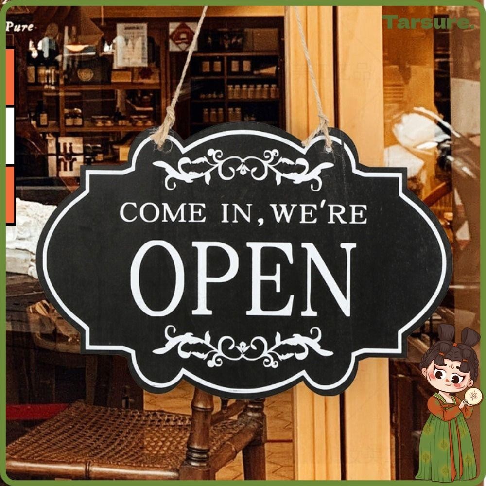 Tarsureth ป้ายไม้ แบบเปิด ปิด สไตล์นักธุรกิจ สําหรับร้านอาหาร