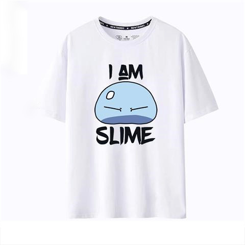 ย้อนยุคเสื้อยืดแขนสั้น พิมพ์ลาย Rimuru Tempest That Time I Got Reincarnated As A Slime สีขาว สําหรับผู้ชาย และผู้หญิงS-5