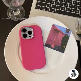 dopamine น้อย อ้วน ผู้หญิง For เคสไอโฟน11 13 12 14 15 Pro Max XR X XS 7 8 Plus เคส สีลูกกวาด ซิลิโคนนุ่มกันกระแทก Case