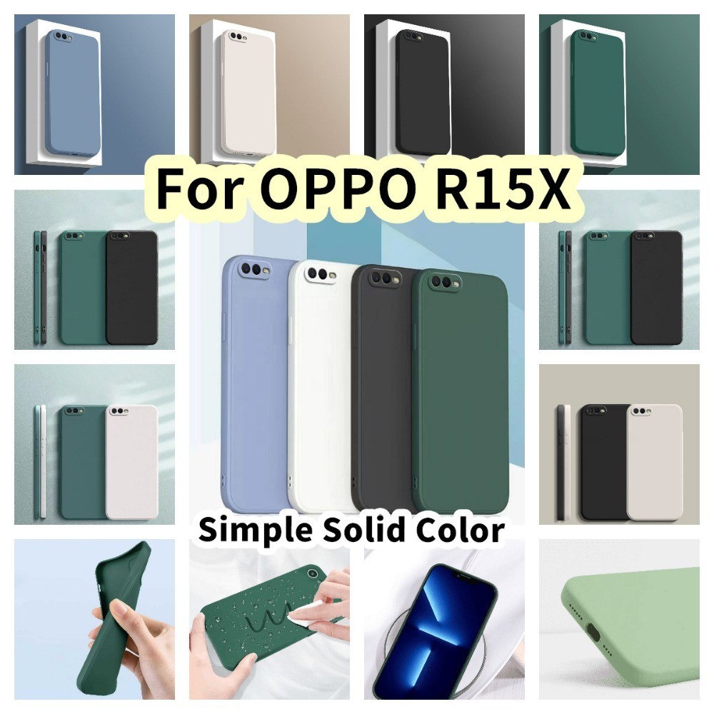 สําหรับ OPPO R15X ซิลิโคนคลุมทั้งหมดกรณีคราบทนฝาครอบกรณี