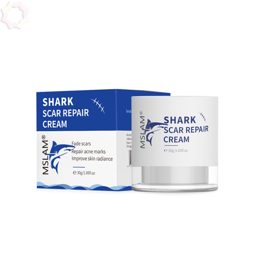Shark Scar Repair Cream ครีมกําจัดรอยแผลเป ็ นลดรอยแผลเป ็ น Fade Scar สีป ้ องกันรอยแผลเป ็ น Hyperplasia Smoothing Whitening Moisturizing Skin Care 30g