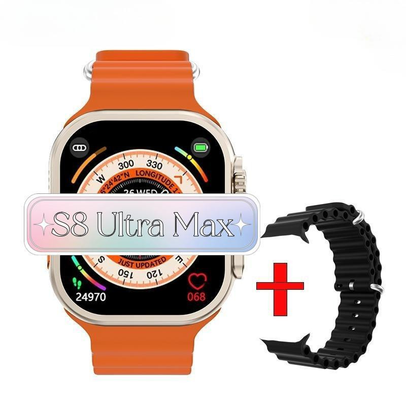 S8 Ultra Max Smartwatch Fitness NFC Original 1:1 Dual Series 8 BT Call Smartwatch
