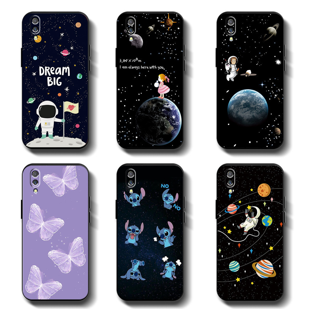 สีดํานุ ่ มสําหรับ VIVO V11 V11pro 1804 Anticrack Casing คุณภาพสูง TPU ฝาครอบป ้ องกันซิลิโคนยางโทรศัพท ์ กรณี