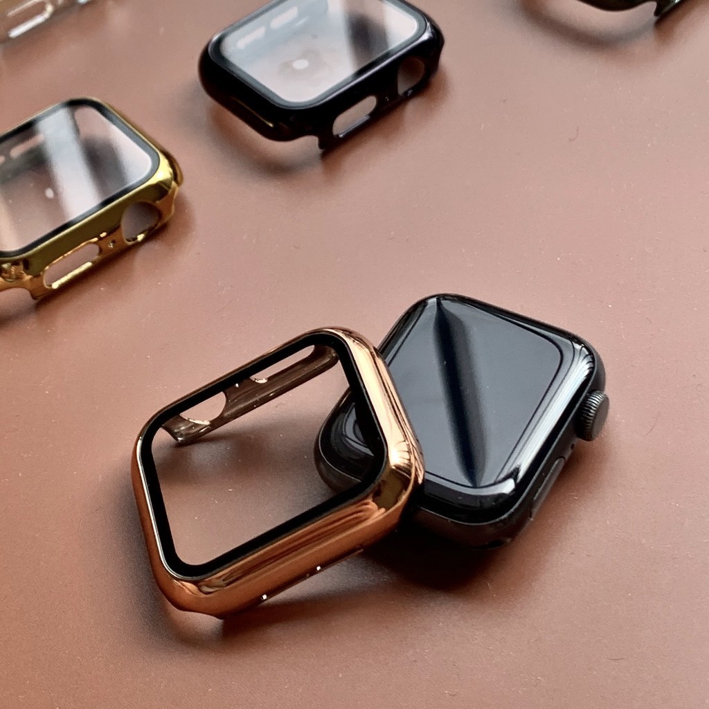 สําหรับ Apple Watch Case ป ้ องกันหน ้ าจอกระจกนิรภัยชุบ Hard กันชนสําหรับ iWatch Series 10 9 8 7 6 SE 5 4 3 2 1 Ultra2 49 มม.41 มม.46 มม.40 มม.44 มม.38 มม.42 มม . ราคา ถูกที่สุด ดีลบีเคเค แกลเลอรีภาพที่ 4
