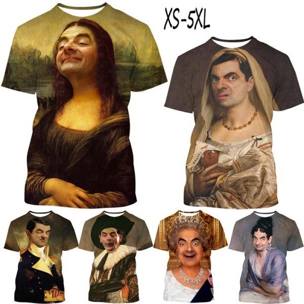 2025 ฤดูร้อน นาย ถั่ว เล่นเสื้อยืดลําลองสําหรับสตรีพิมพ์ลาย 3ง ที่น่าสนใจสําหรับผู้ชาย