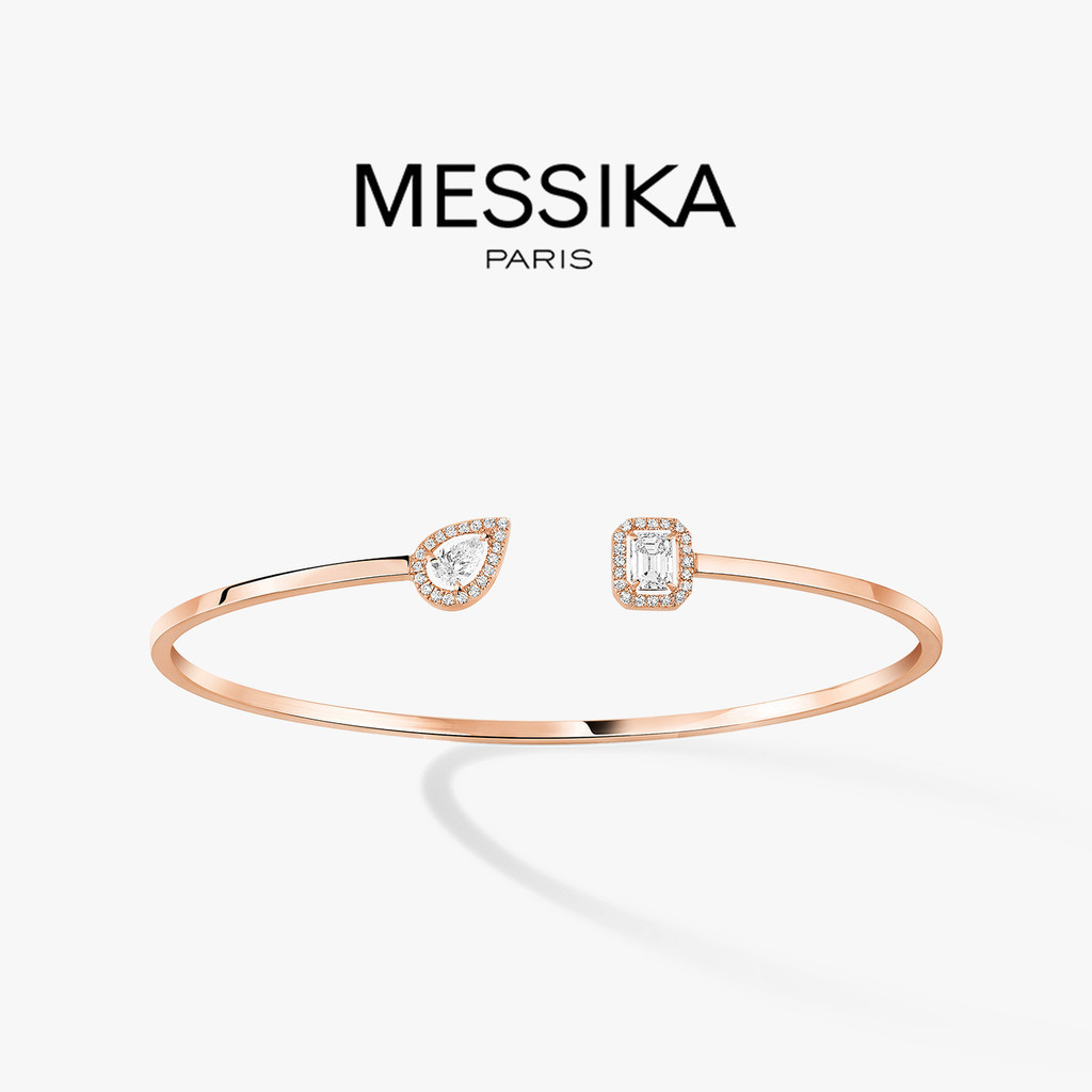 [ พร ้ อมกล ่ อง ] MESSIKA/MESSIKA MY TWIN TOI &amp; MOI Rose Gold Diamond Thin Bracelet