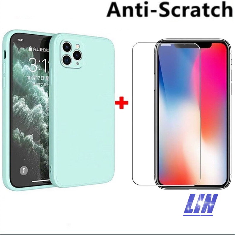 2in1 เคสโทรศัพท์ + 1 กระจกนิรภัยใสพิเศษ Samsung Galaxy A02 A02S A03 A03S A04 A04E A05 A05S A10 A10S 