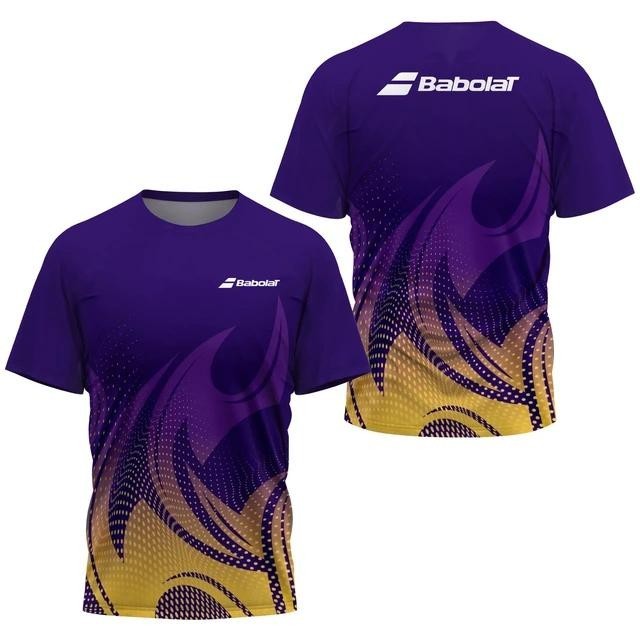 2024 ฤดูร้อนใหม่กีฬาเด็กเสื้อยืด 3d พิมพ์แฟชั่น Quick-dry Breathable แบดมินตันชายเสื้อยืดขนาดใหญ่เสื้อหลวม Tee