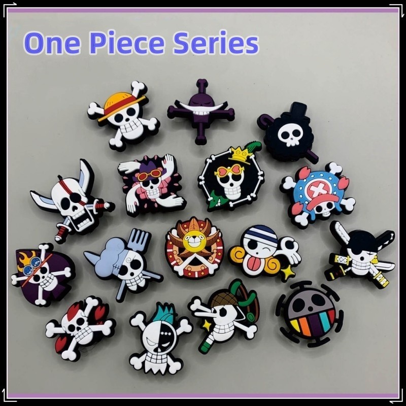 One Piece Series jibbitz crocs charms ตัวติดรองเท้า crocs รองเท้า การตกแต่งรองเท้าแบบ DIY การตกแต่งกระเป๋าชายหาด
