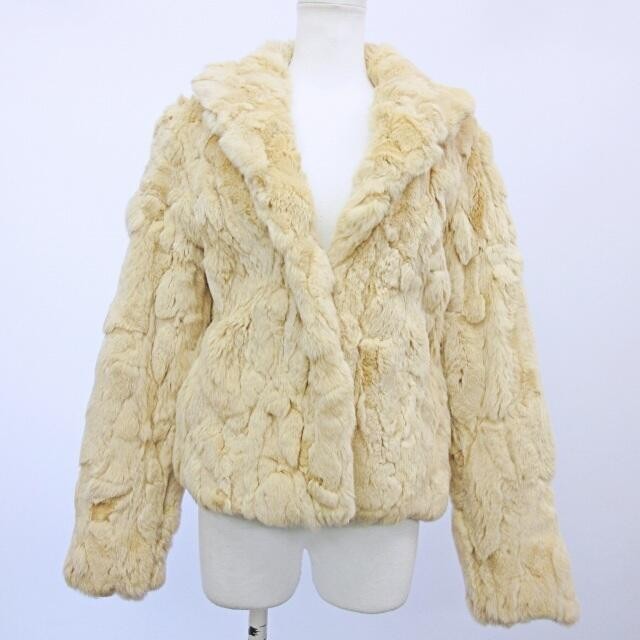 Emilian Emilyan Rabbit Fur Coat Jacket Fur Beige 9 ส ่ งตรงจากญี ่ ปุ ่ นมือสอง
