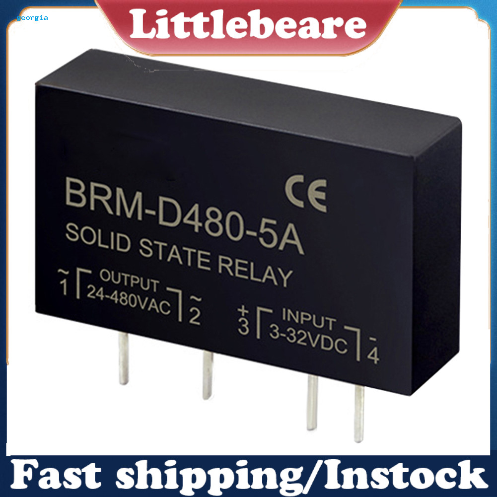 [Georgia ] Brm-d480 แผงวงจร PCB ไฟฟ ้ า 5A พร ้ อม Pins DC-AC Solid State Relay SSR
