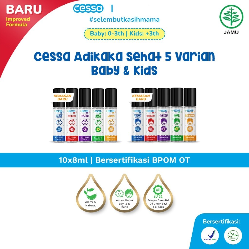 CESSA Baby Kids Natural Essential Oil 8ml ALL VARIANTS