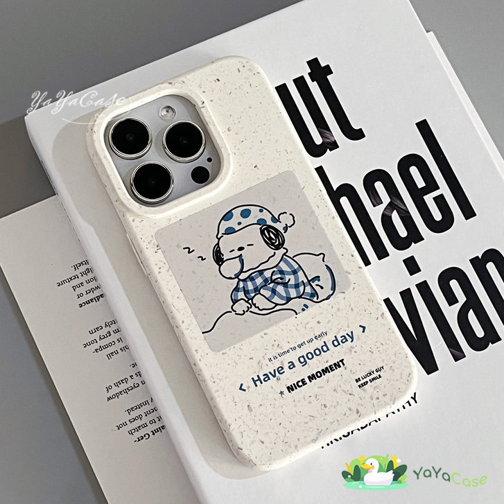 สำหรับ iPhone11 13 CASE FOR เคสไอโฟน15 12 14 Pro Max X XR XS MAX 6 7 8 14 15 Plus 12 13 MINI Sleep Dog SOFT ซิลิโคน เคส