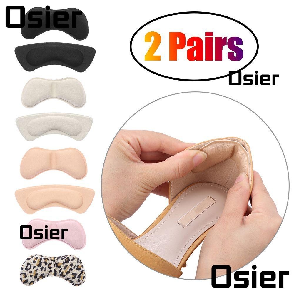 Osier1 2 คู ่ Heel Cushions Reusable Foot Care Protector Self-Adhesive Heel Liner Protector