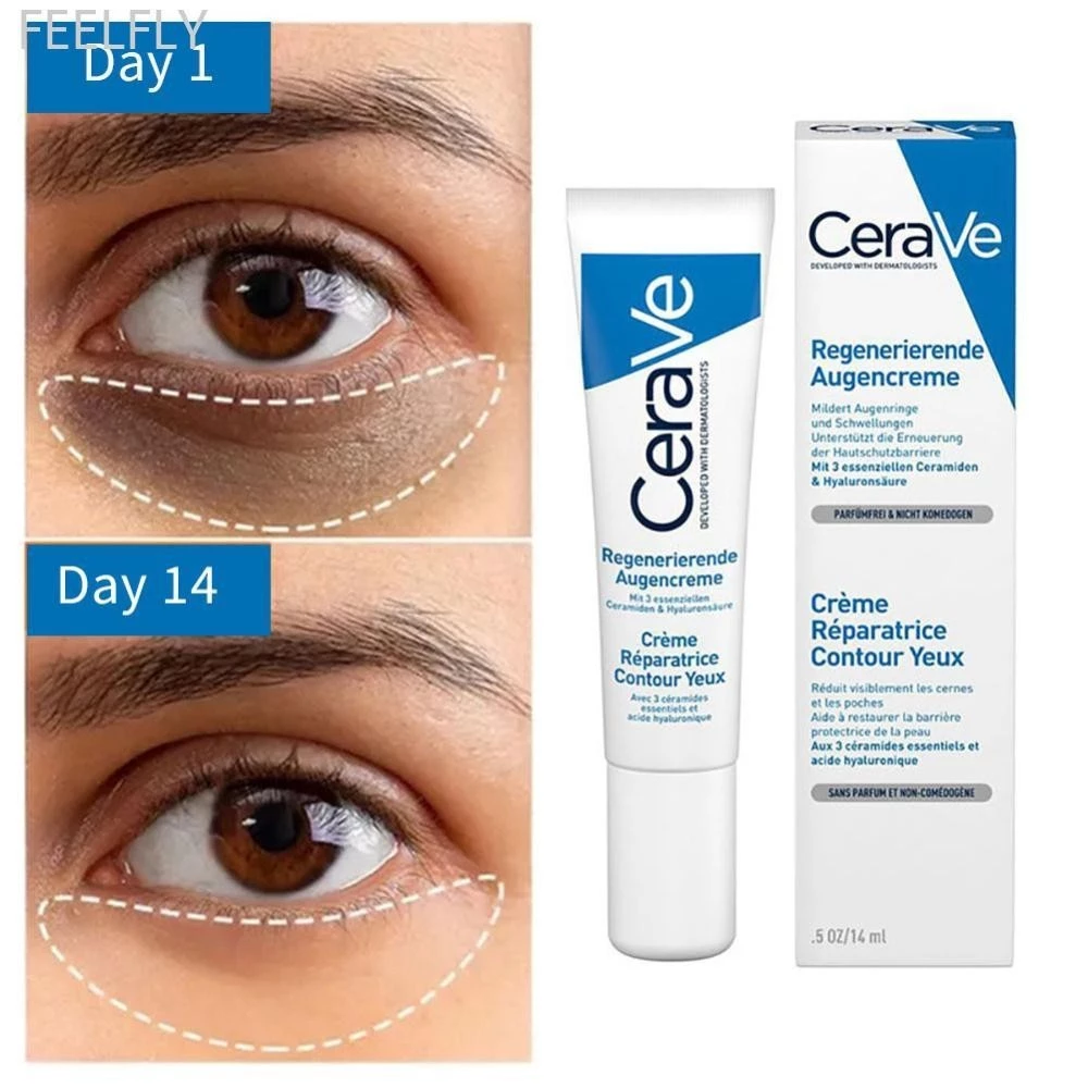 Feelfly Eye Cream Repair Skin Barrier สําหรับ Dark Circles ใต้ตา Moisturizing ลด Black Circle Eye Cream Anti-Fine เส้น Eye Care Q4Z4