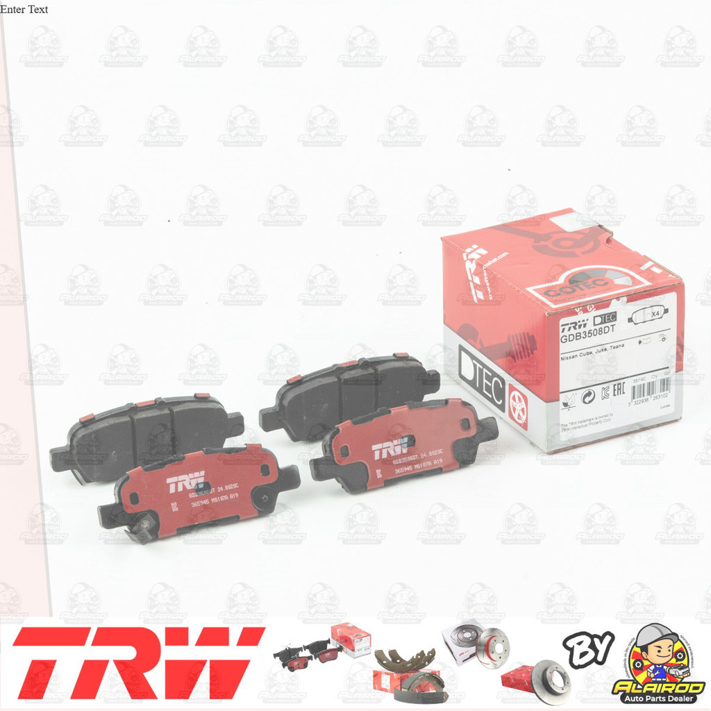 TRW ตัว TOP DTEC ผ้าเบรคหลัง Rear Nissan Teana (L33) ปี 2014-now GDB 3508 DT ปี 14,15,16,17,18,19,20