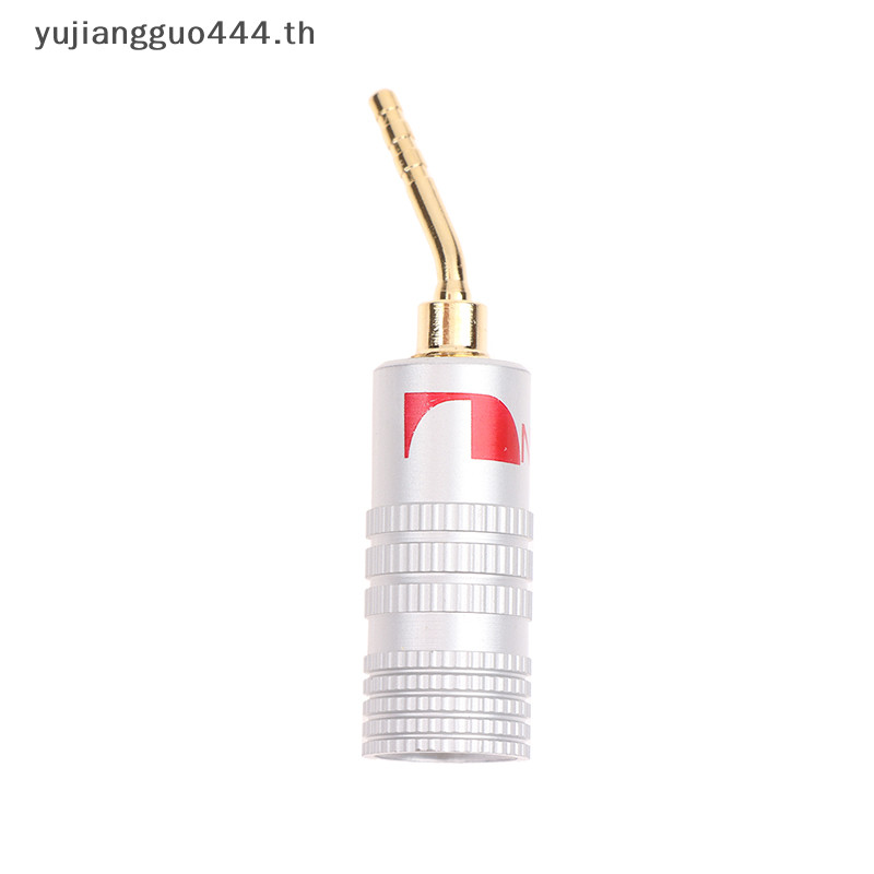 # ใหม ่ # 2mm Banana Plug Nakamichi Gold Plated ลําโพงสาย Pin Angel Wire สกรูล ็ อคสําหรับดนตรี HiFi Audio .