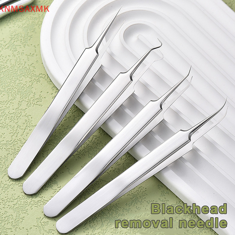 Zhechuibbb.th อุปกรณ์ต่อพ่วง Black Head Acne Blemish Pimple Extractor สิวเดิม Tweezer Pore Cleaner เครื่องมือทําความสะอาดใบหน้า Skin Care ศ น
