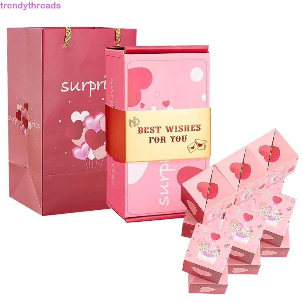 Trendythreads Cash Explosion Gift Box, Pop Up Surprise Luxury Surprise Bounce Box, New Gift Box Paper Fun Money Box Valentine