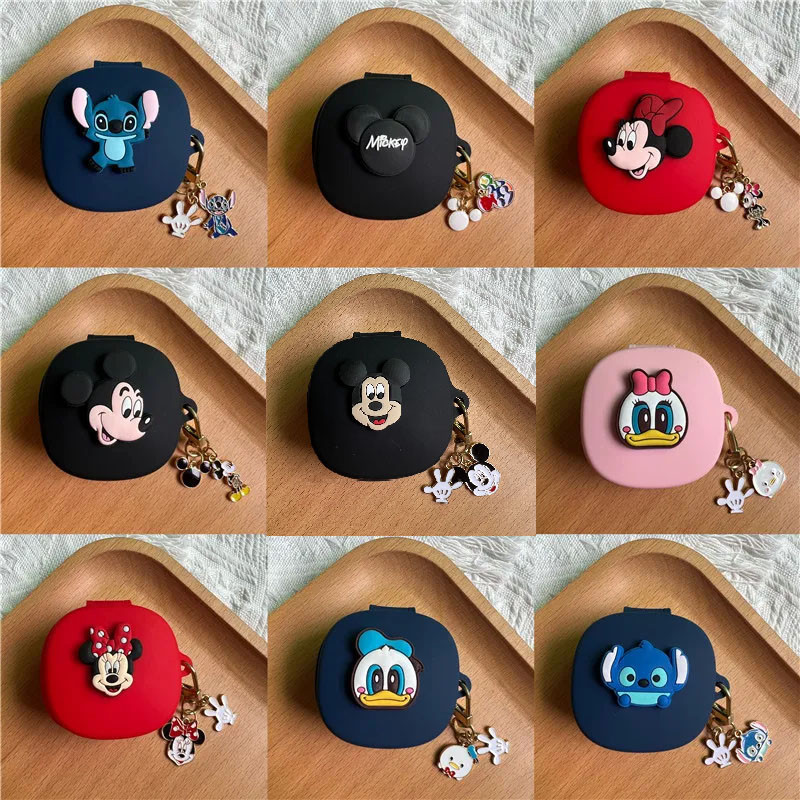 น่ารักการ์ตูน Mickey Winnie หูฟังสําหรับ Anker Soundcore R50i NC / P30i กรณีหูฟังพร้อมพวงกุญแจ
