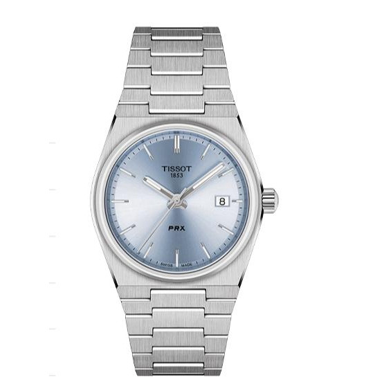 Tissot Tissot PRX Super Player Quartz Steel Band นาฬิกาหญิง Retro นาฬิกาอินเทรนด ์