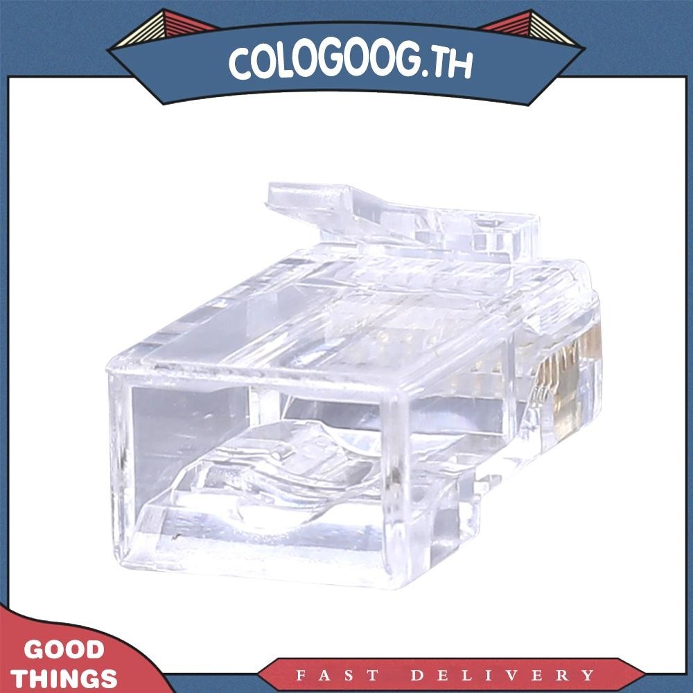 100x 8P8C UTP RJ45 Cat6 Connector เครือข ่ ายหัวคริสตัลซ ็ อกเก ็ ต ...