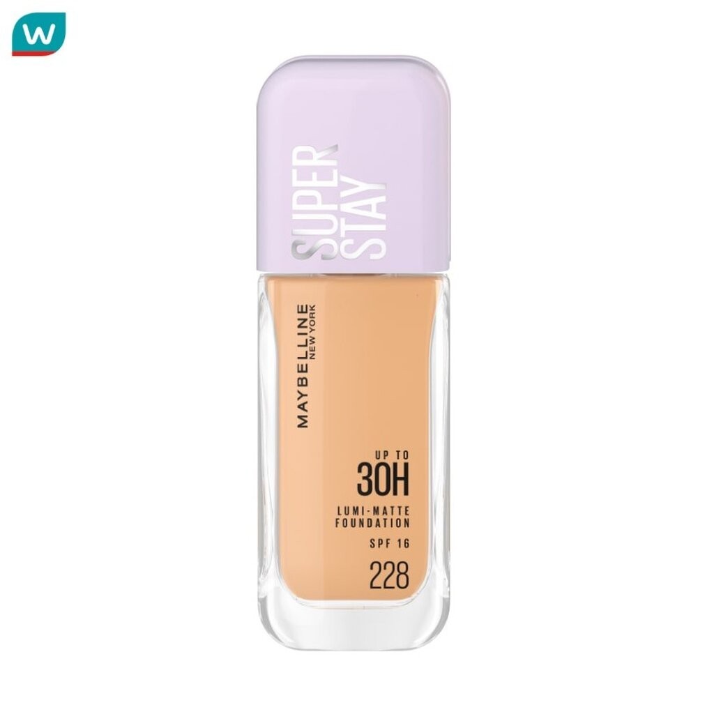 Maybelline เมย์เบลลีน รองพื้น ซุปเปอร์สเตย์ลูมิแมท 35ก.228