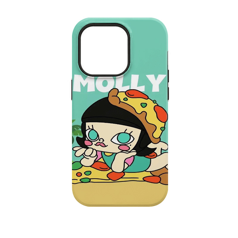Jasmine Pop Mart เคสโทรศัพท์ 2 ชั้น iPhone11 12 13 14 15 12Promax 13Promax 14plus 14Promax X XS XR 4EVM