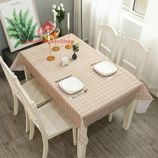 🔰 🎀ผ้าคลุมโต๊ะ ผ้าปูโต๊ะ pvc สี่เหลี่ยม ผ้าปูโต๊ะแบบหนา ลายตาราง tablecloth กันน้ำ buildmaster sn99