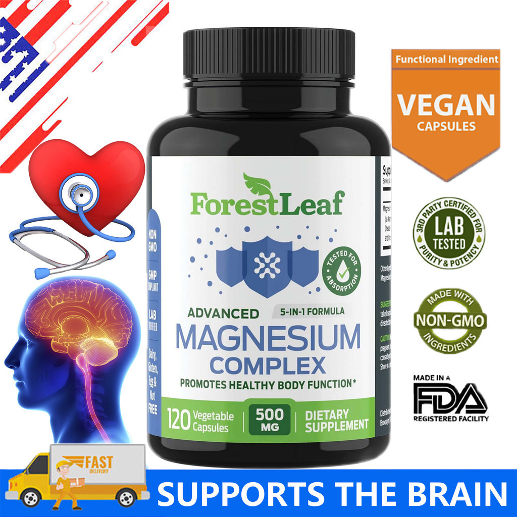 Advanced Magnesium Complex 500 mg - อาหารเสริมแมกนีเซียม 500 มก . สําหรับกล ้ ามเนื ้ อ Cramps, Nerves, Sleep