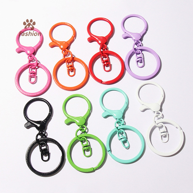 [แฟชั่น] สีเข็มกลัดกุ้งก้ามกรามฤดูใบไม้ผลิขนาดใหญ่ Claspsps ตะขอเปิดแหวน Key Hook พวงกุญแจสําหรับเครื่องประดับทํา DIY พวงกุญแจอุปกรณ์เสริม {TH} - รูปที่ 7