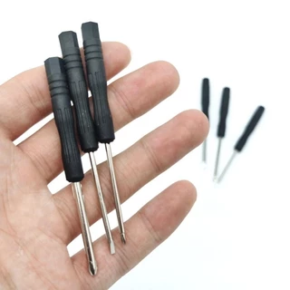 PREVALENT 10 ชิ้นซ่อมเครื่องมือ, ขนาดเล็ก 2 มม. 3 มม. ไขควงขนาดเล็ก, ไขควงถอดประกอบเหล็กข้ามสีดําแบบพกพา